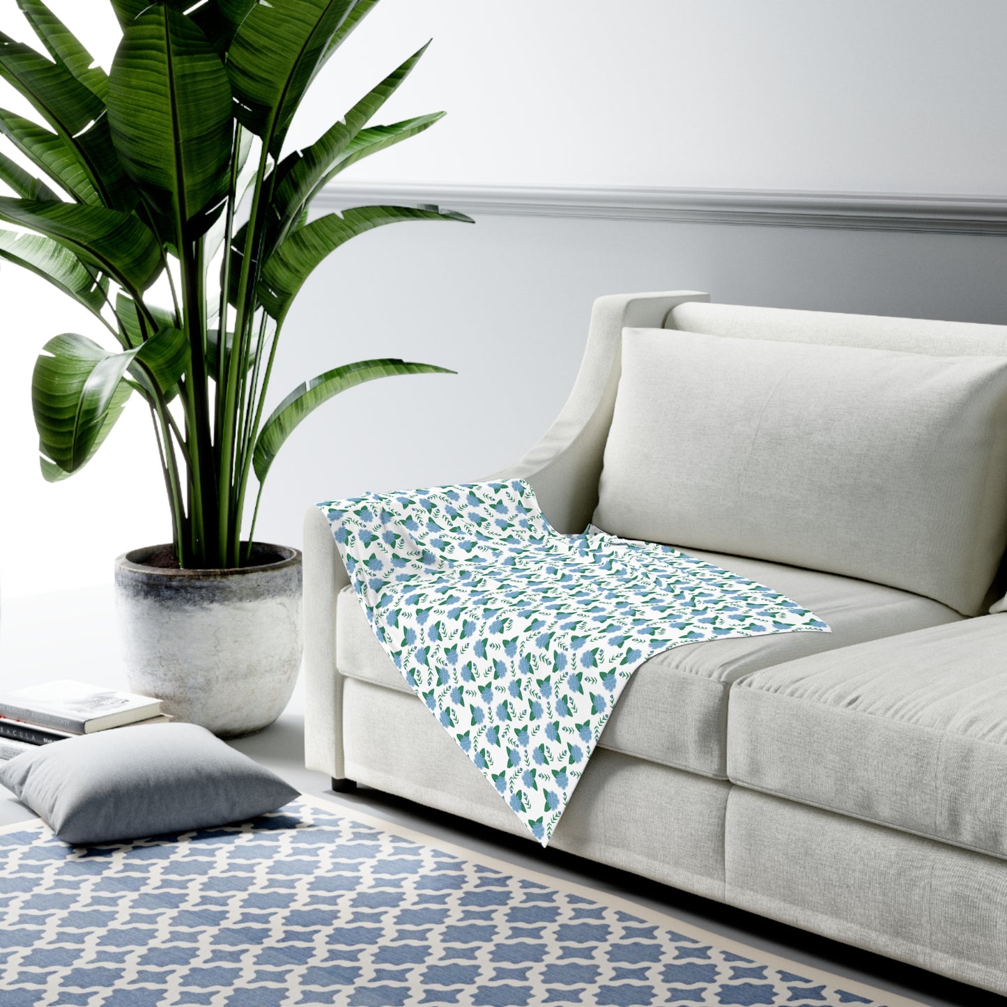 Hydrangea Baby Swaddle Blanket