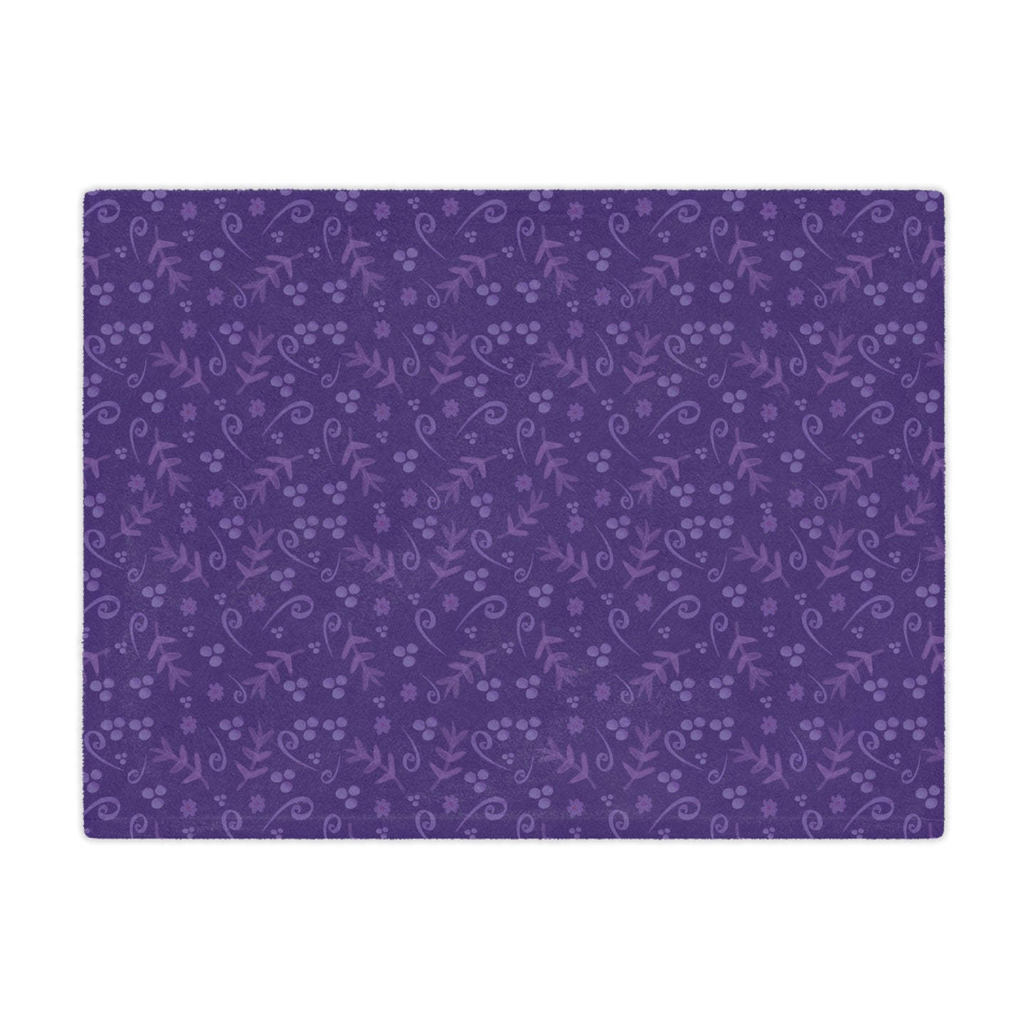 Clementine Purple Minky Blanket