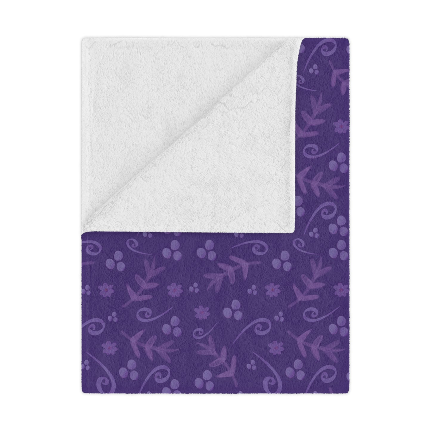 Clementine Purple Minky Blanket