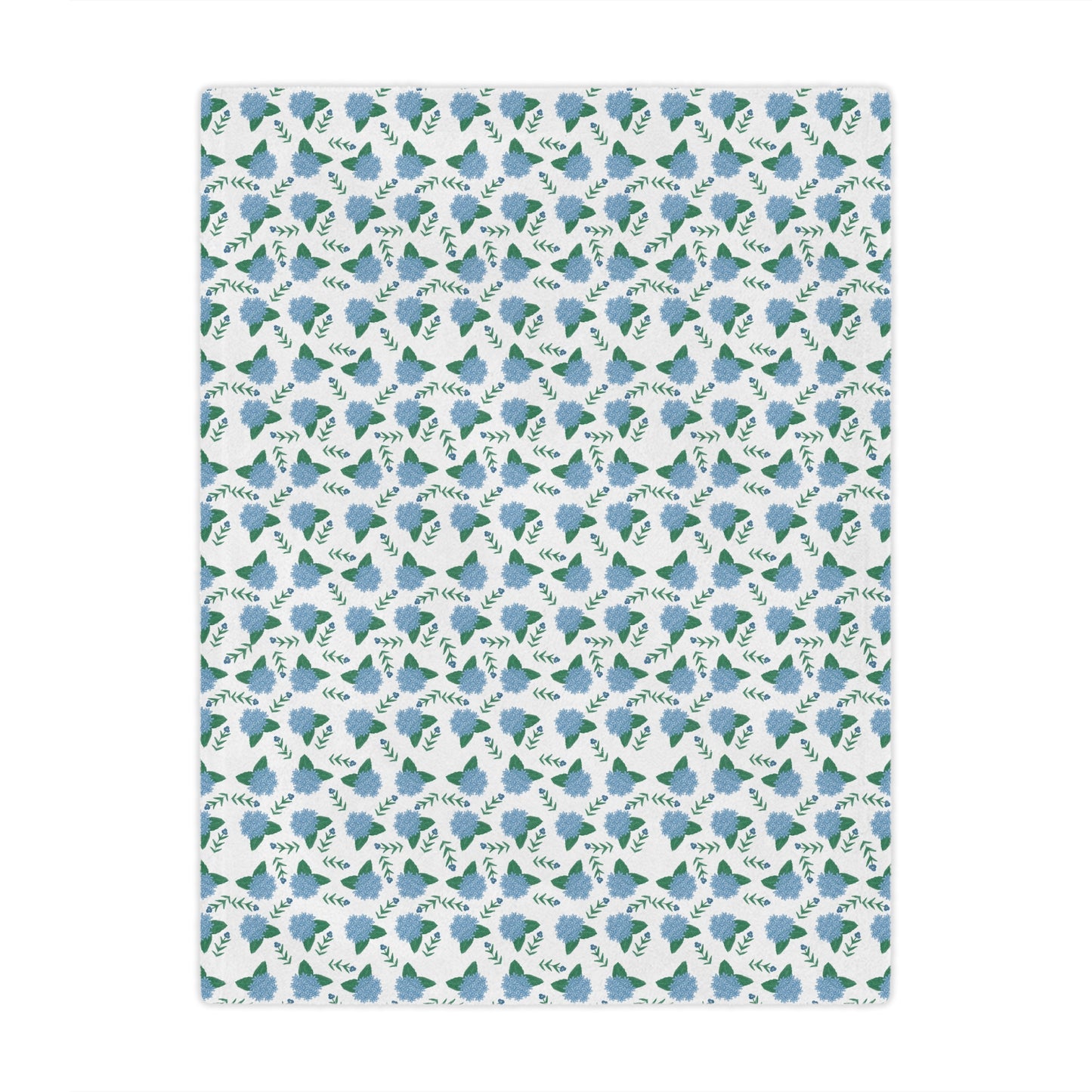 Hydrangea Minky Blanket