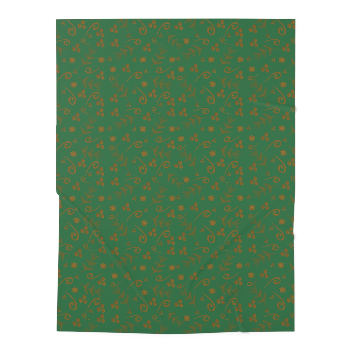 Clementine Green Baby Swaddle Blanket