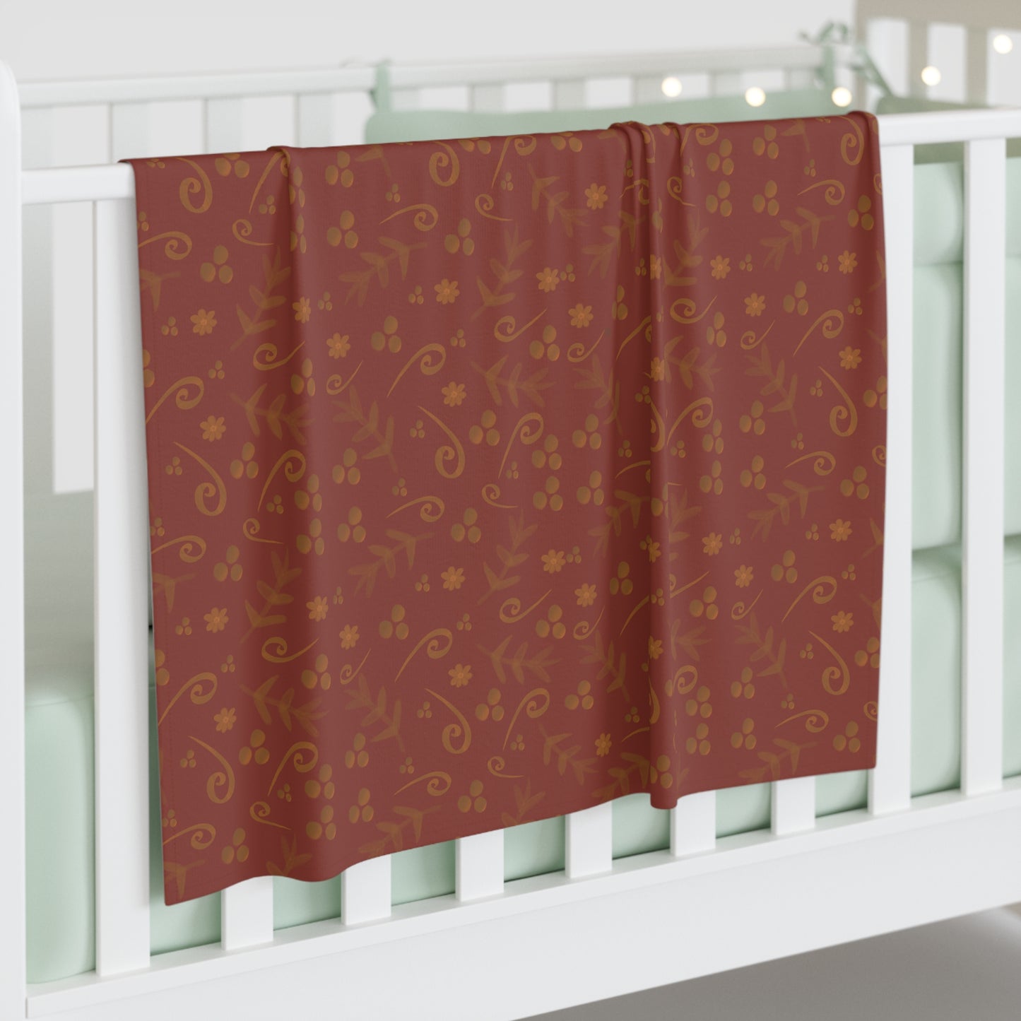 Clementine Red Baby Swaddle Blanket