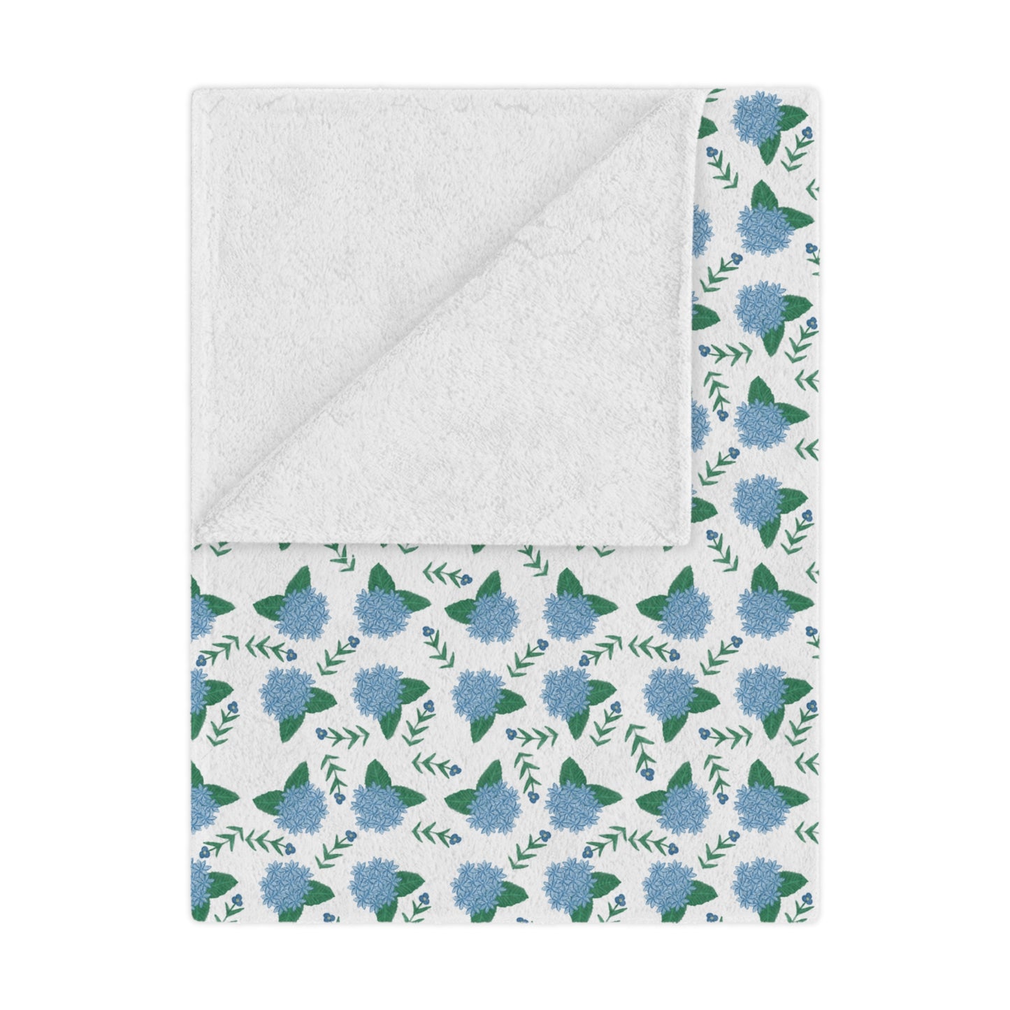 Hydrangea Minky Blanket