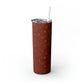 Red Clementine Skinny Tumbler with Straw, 20oz