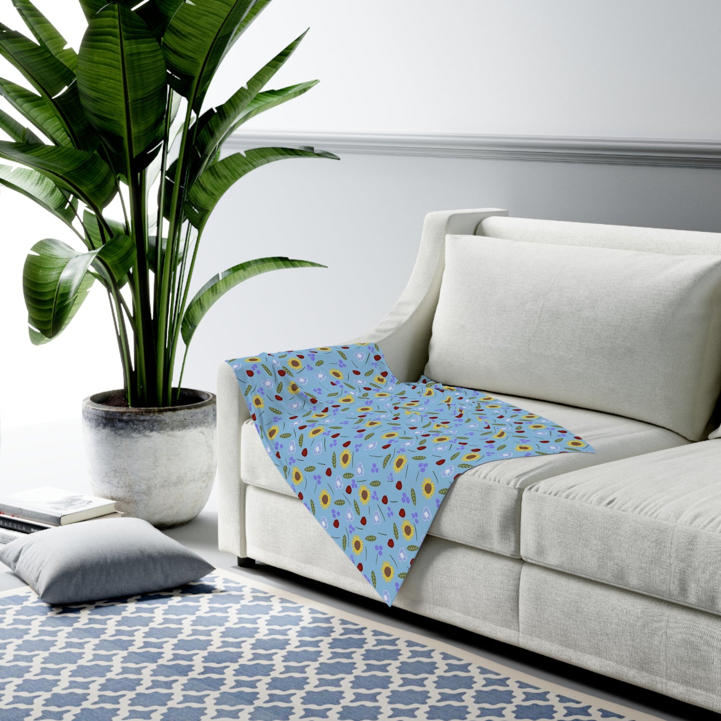 Marian Bouquet Baby Swaddle Blanket