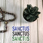 Sanctus x3 Sticker