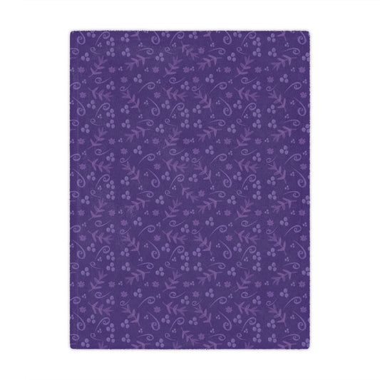 Clementine Purple Minky Blanket
