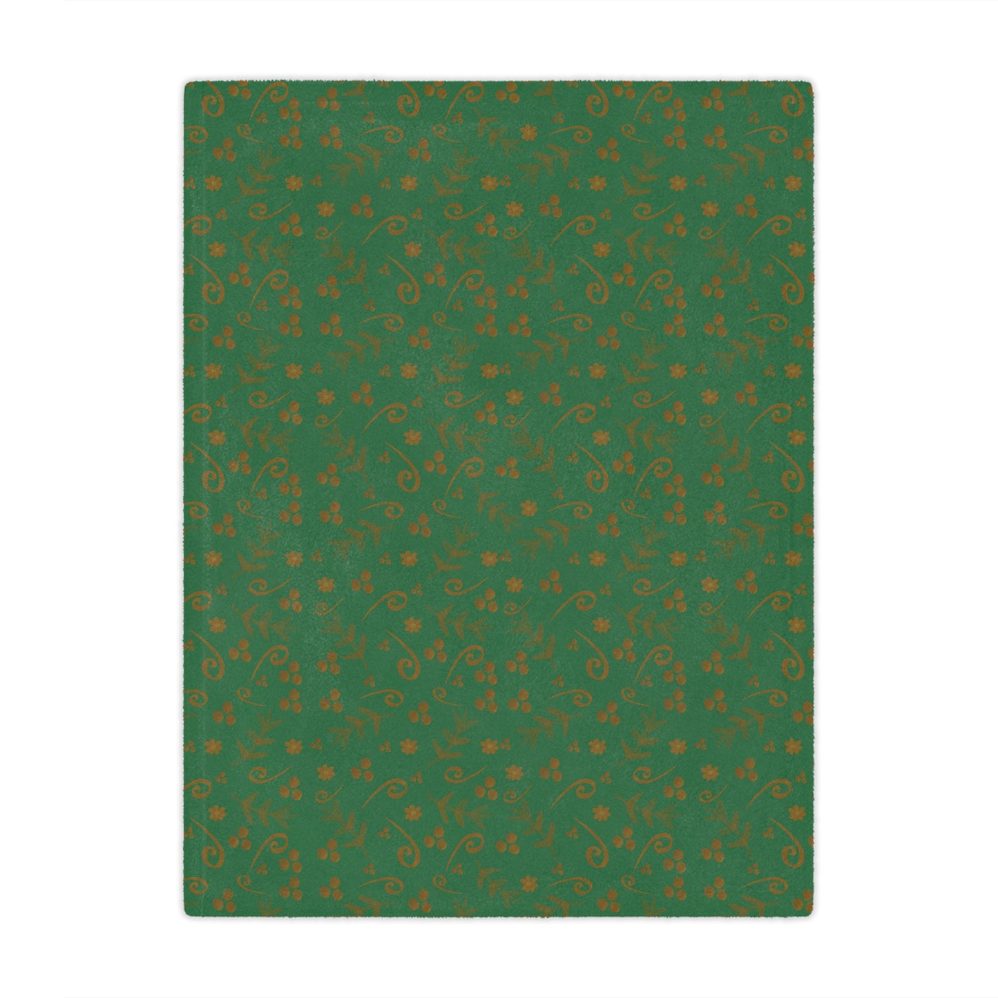 Clementine Green Minky blanket