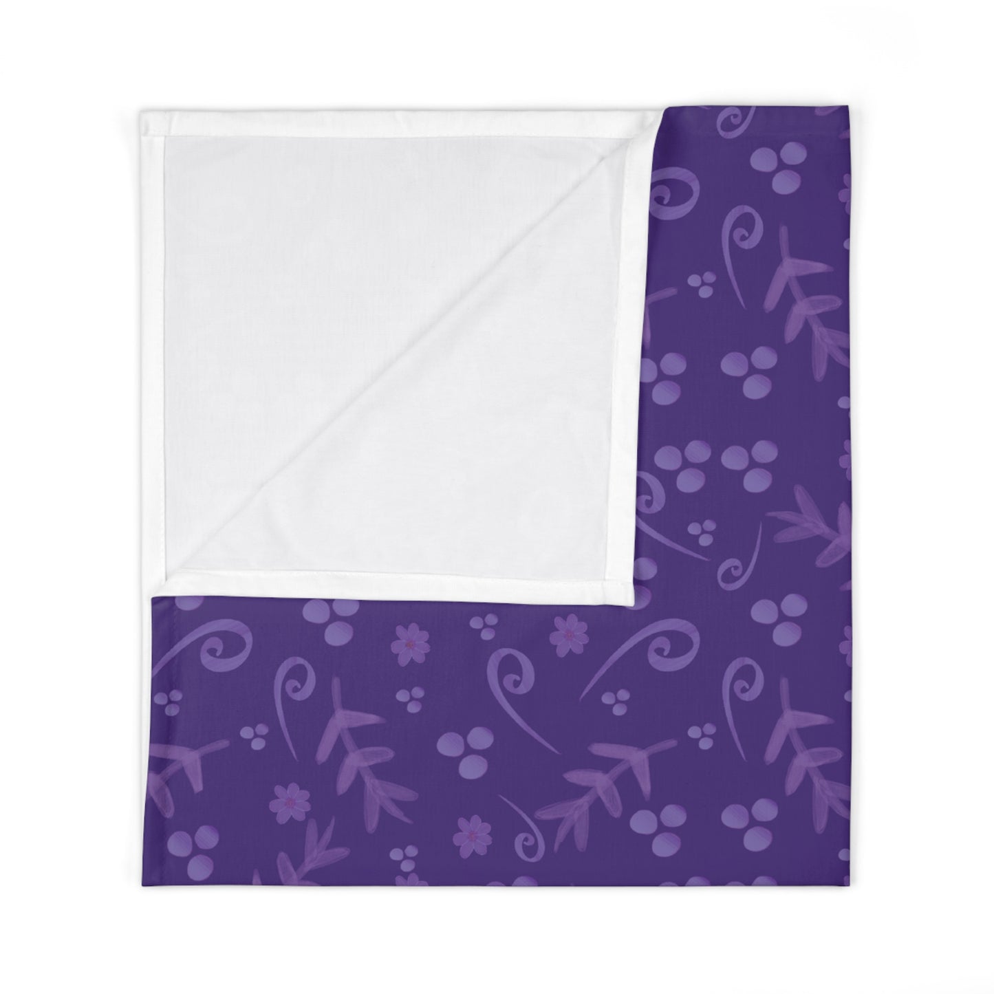 Clementine Purple Baby Swaddle Blanket