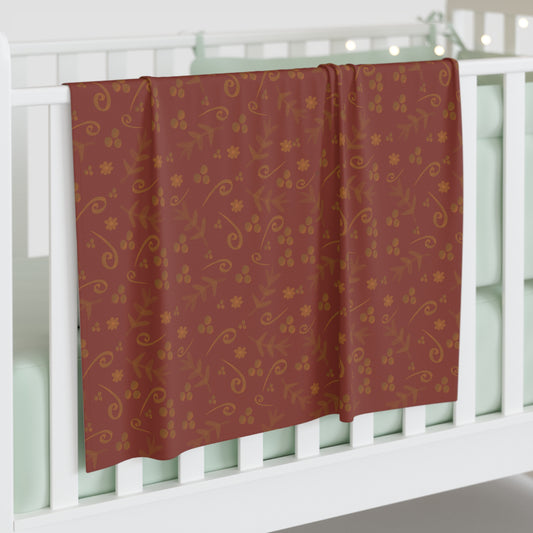 Clementine Red Baby Swaddle Blanket