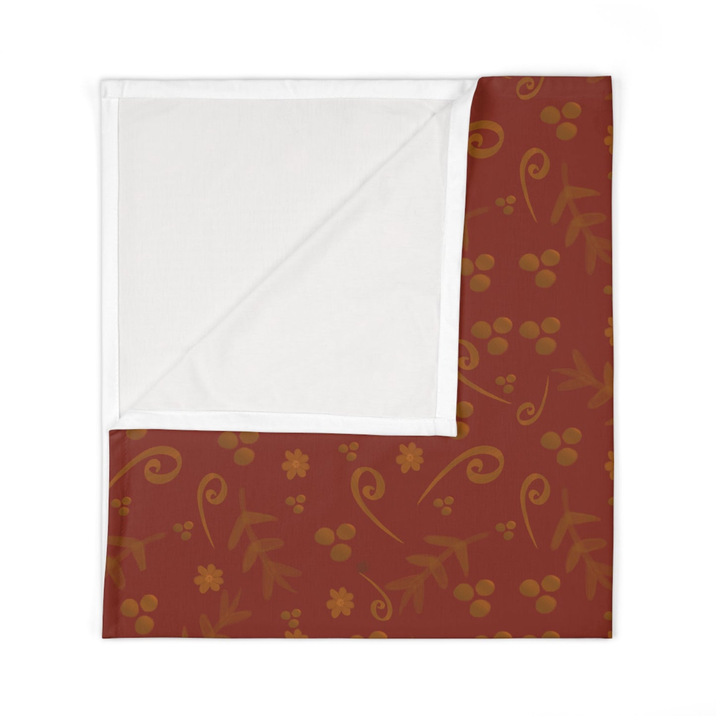 Clementine Red Baby Swaddle Blanket