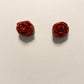 Rose Clay Stud Earrings