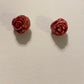 Golden Rose Clay Earrings
