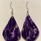 Liturgical Purple Clay Earrings